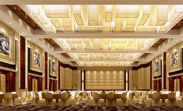 高檔大型酒店宴會廳燈具廠家定制效果圖 一站式供應安裝